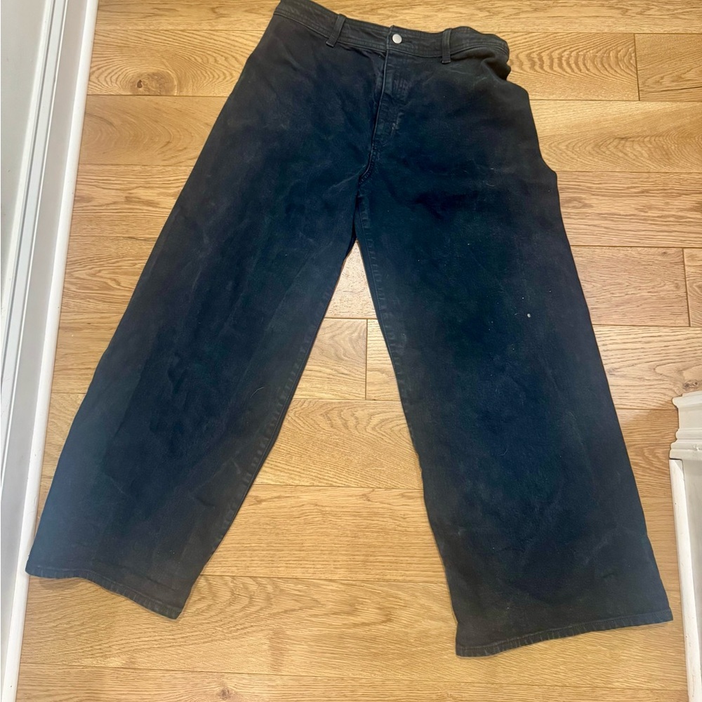 High Rise Sailor Wide Leg Ankle Jeans - Picture 2 of 4